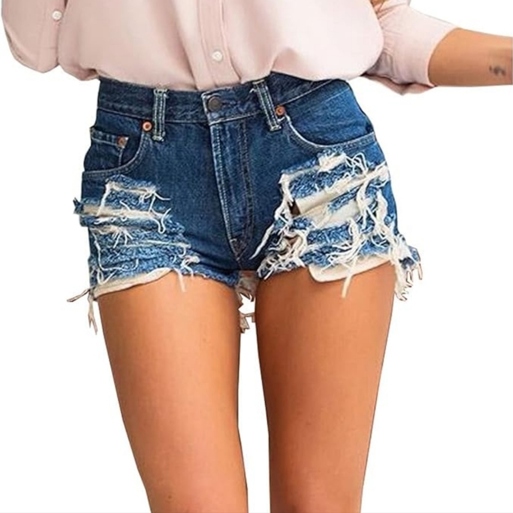 Wrangler Distressed Denim Junior Shorts